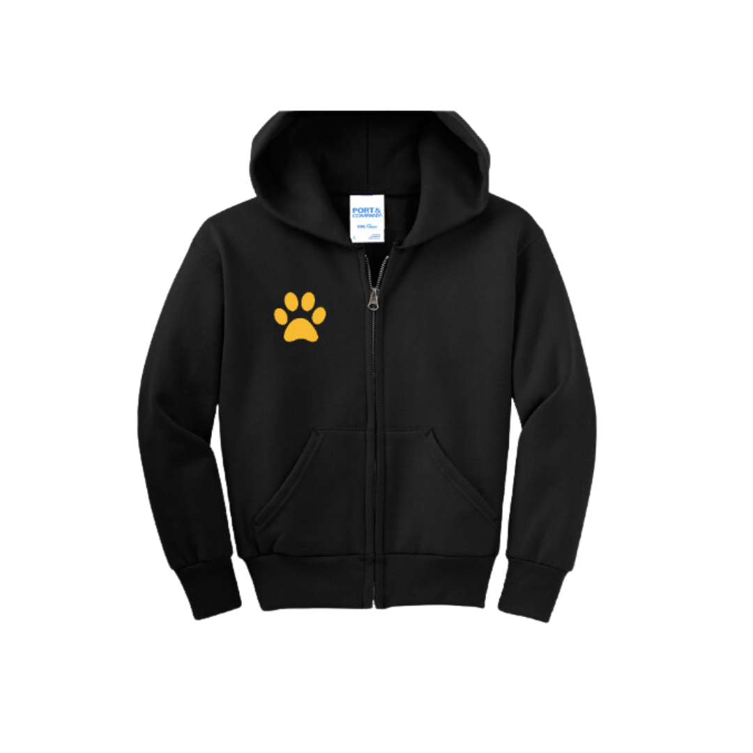 CORY PAW ZIP-UP HOODIE