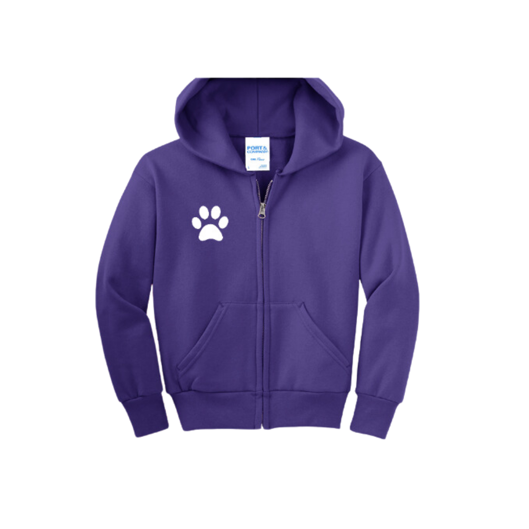 CORY PAW ZIP-UP HOODIE