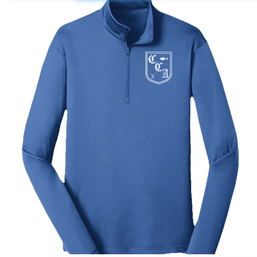 CRESTMOOR MENS COURT-SIDE PERFORMANCE QUARTER-ZIP (PRE-ORDER)