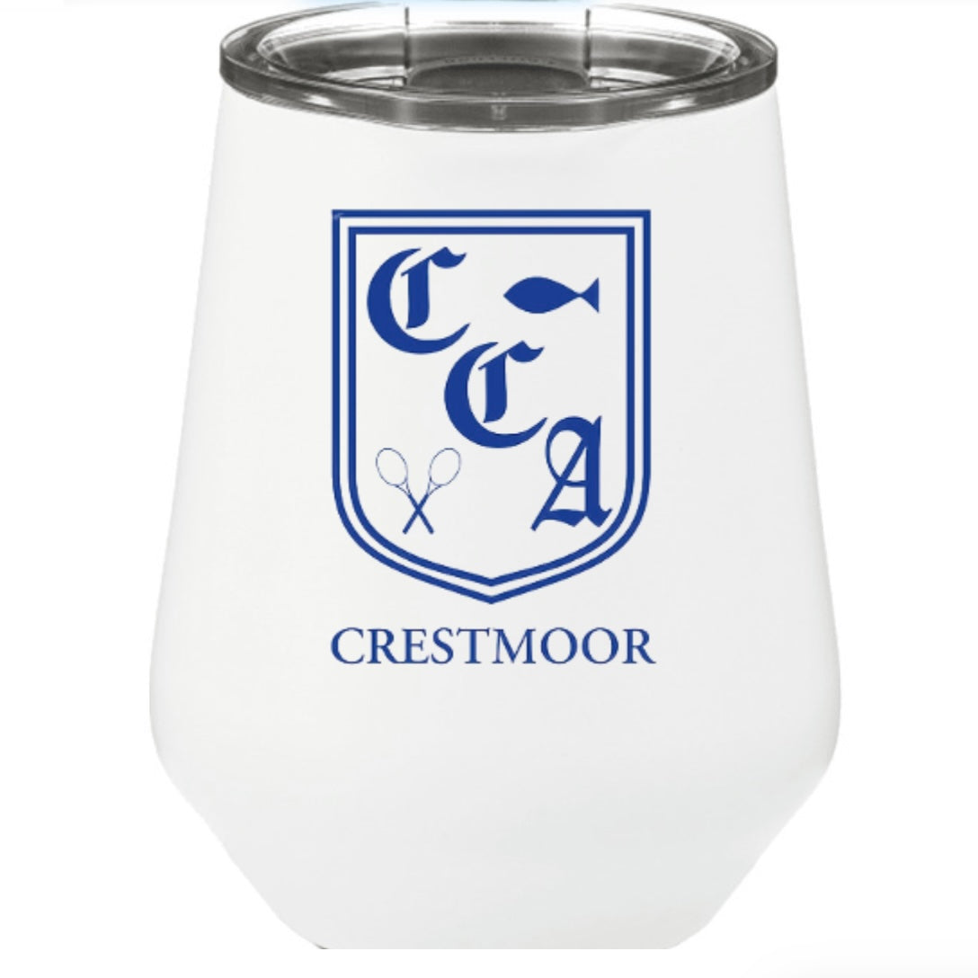 CRESTMOOR 12OZ CAMELBACK WINE TUMBLER (PRE-ORDER)