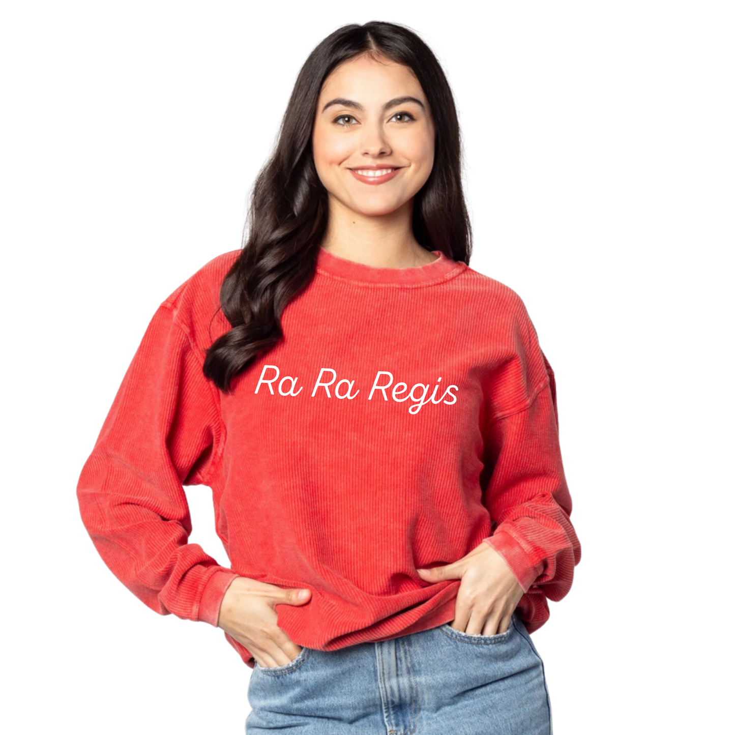 RA RA REGIS EMBROIDERED CORDED CREW (PRE-ORDER)