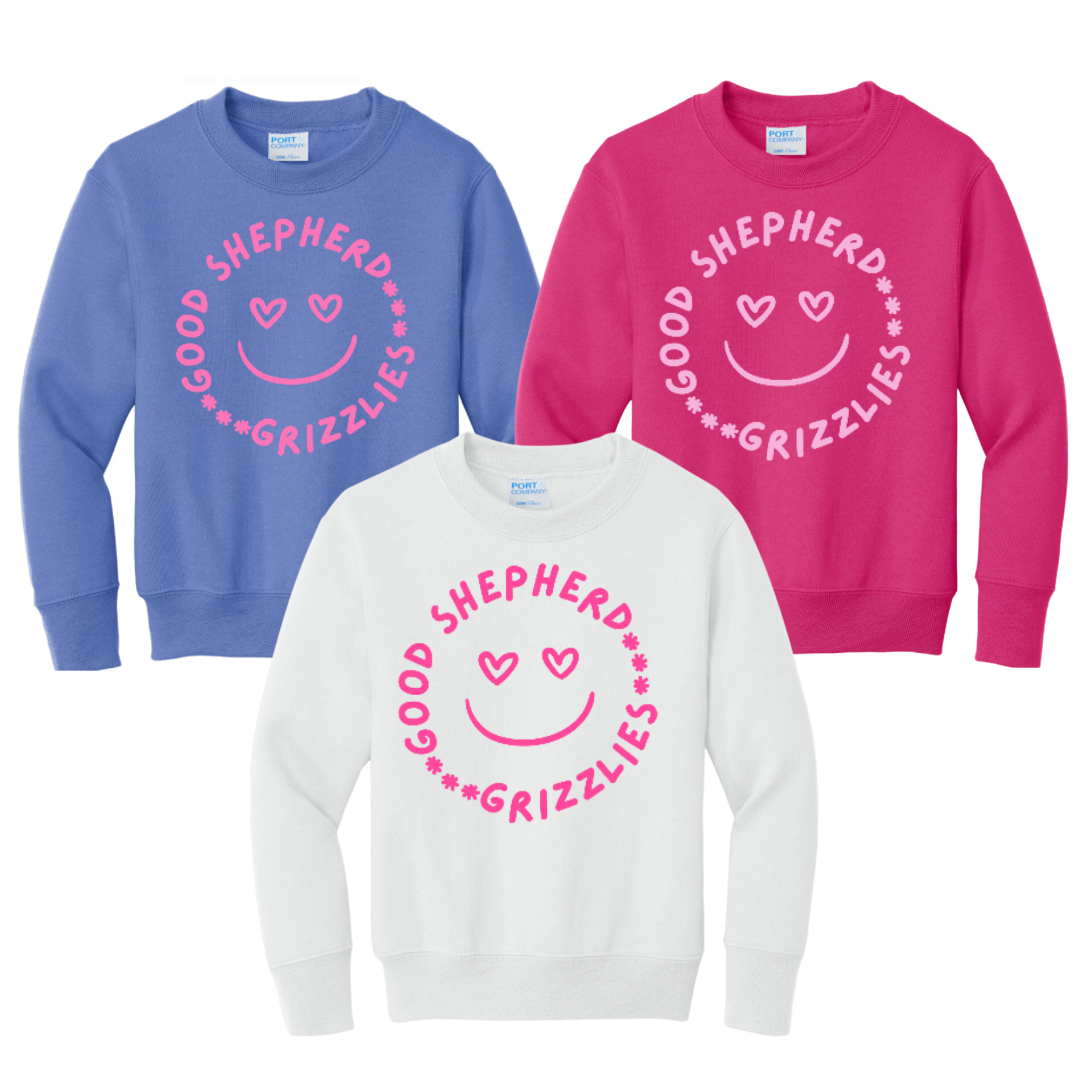 GRIZZLY SMILEY CREWNECK