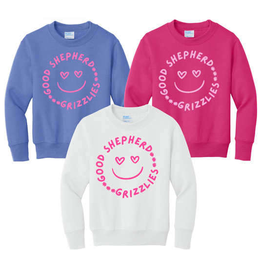GRIZZLY SMILEY CREWNECK