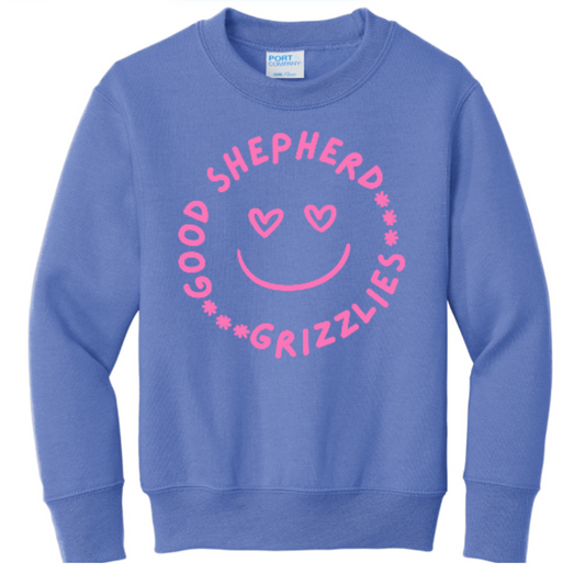 FINAL FEW! GRIZZLY SMILEY CREWNECK