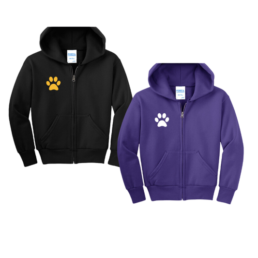 CORY PAW ZIP-UP HOODIE