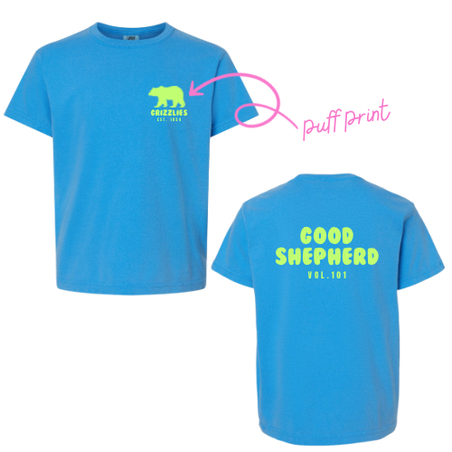 GRIZZLY VIBES PUFF PRINT TEE (PRE-ORDER)