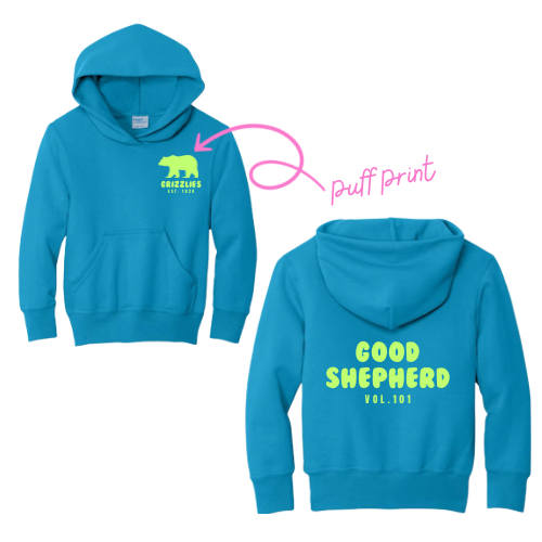GRIZZLY VIBES PUFF PRINT HOODIE (PRE-ORDER)