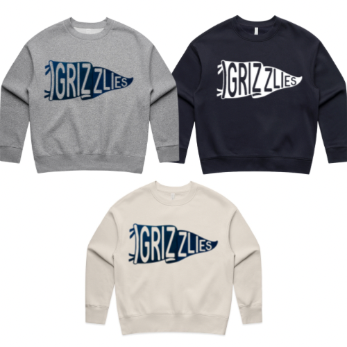 GRIZZLY VINTAGE CROPPED CREW (PRE-ORDER)