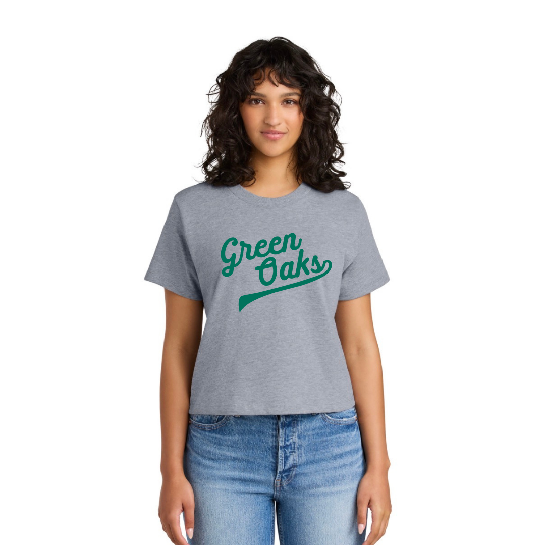 GREEN OAKS CROP VINTAGE TEE