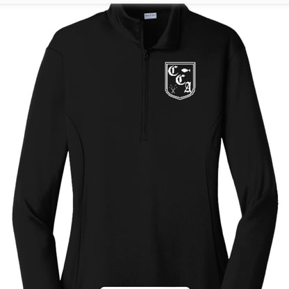 CRESTMOOR LADIES COURT-SIDE PERFORMANCE QUARTER-ZIP (PRE-ORDER)