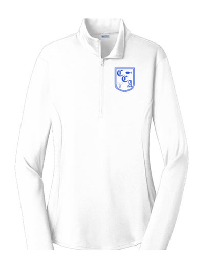 CRESTMOOR LADIES COURT-SIDE PERFORMANCE QUARTER-ZIP (PRE-ORDER)