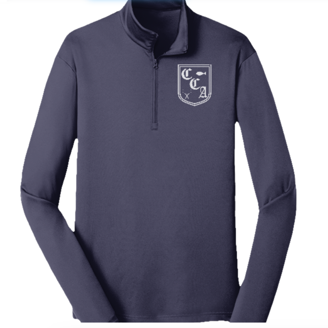 CRESTMOOR MENS COURT-SIDE PERFORMANCE QUARTER-ZIP (PRE-ORDER)
