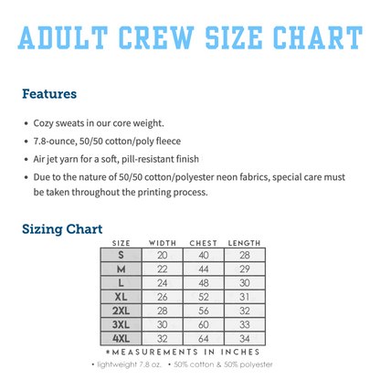 PADDINGTON ADULT CAMPUS CREWNECK (PRE-ORDER)