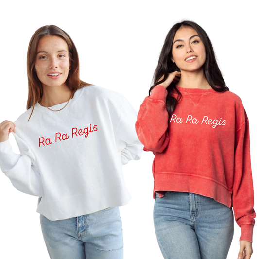 RA RA REGIS EMBROIDERED CORDED CREW (PRE-ORDER)