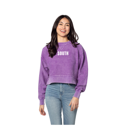 SOUTH EMBROIDERED CORDED CROP