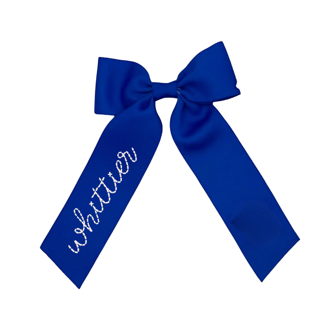 WHITTIER EMBROIDERED BOW
